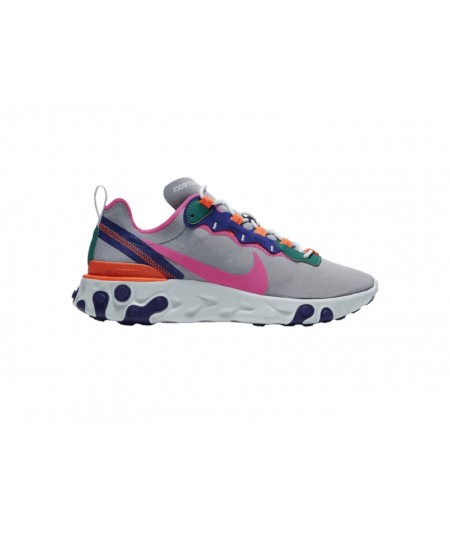 Nike React Element 55 "Wolf Grey Fuchsia"