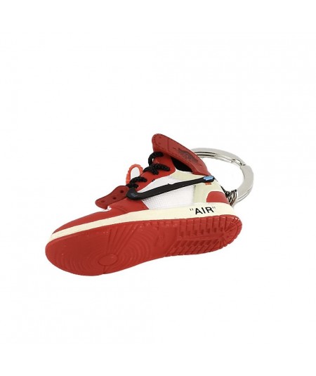 PT1839 - Porte-Clés / Bijou de Sac - Basket Sneaker Rouge avec Ballon et  Poignée Sports