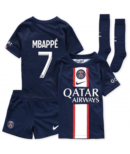 Kit PSG Domicile Stadium 22/23 flocage Mbappé 7