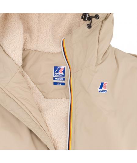 K-WAY LE VRAI 3.0 EIFFEL ORSETTO BEIGE GREY