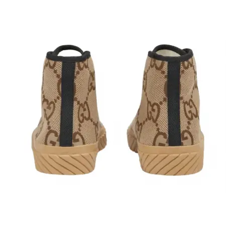 BASKETS GUCCI MONTANTES À MOTIF GG MAXI