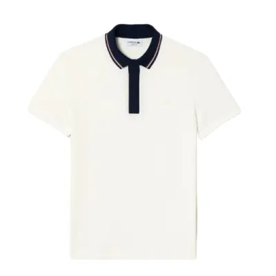 Polo Lacoste Smart Paris regular fit col contrastant