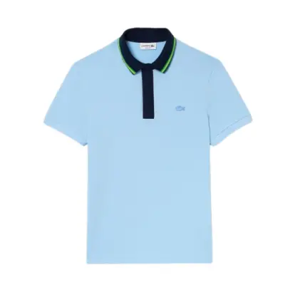 Polo Lacoste Smart Paris regular fit col contrastant