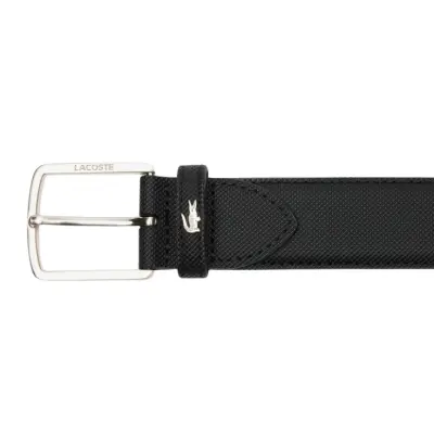 Ceinture Lacoste Men's Classic en toile effet petit piqué