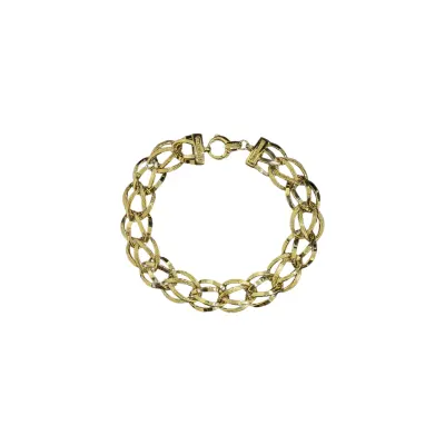 Bracelet Double Olive Lisse Sablée