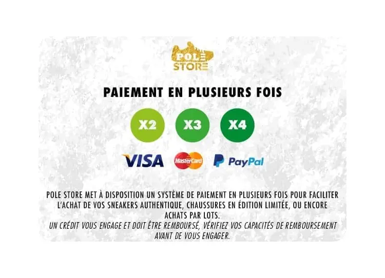 COMMENT FAIRE LE PAIEMENT EN PLUSIEURS FOIS SUR POLESTORE?